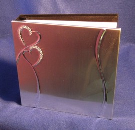 WED008 Hearts Wedding Guest Book